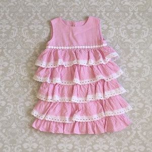 Lilly Pulitzer pink tier dress